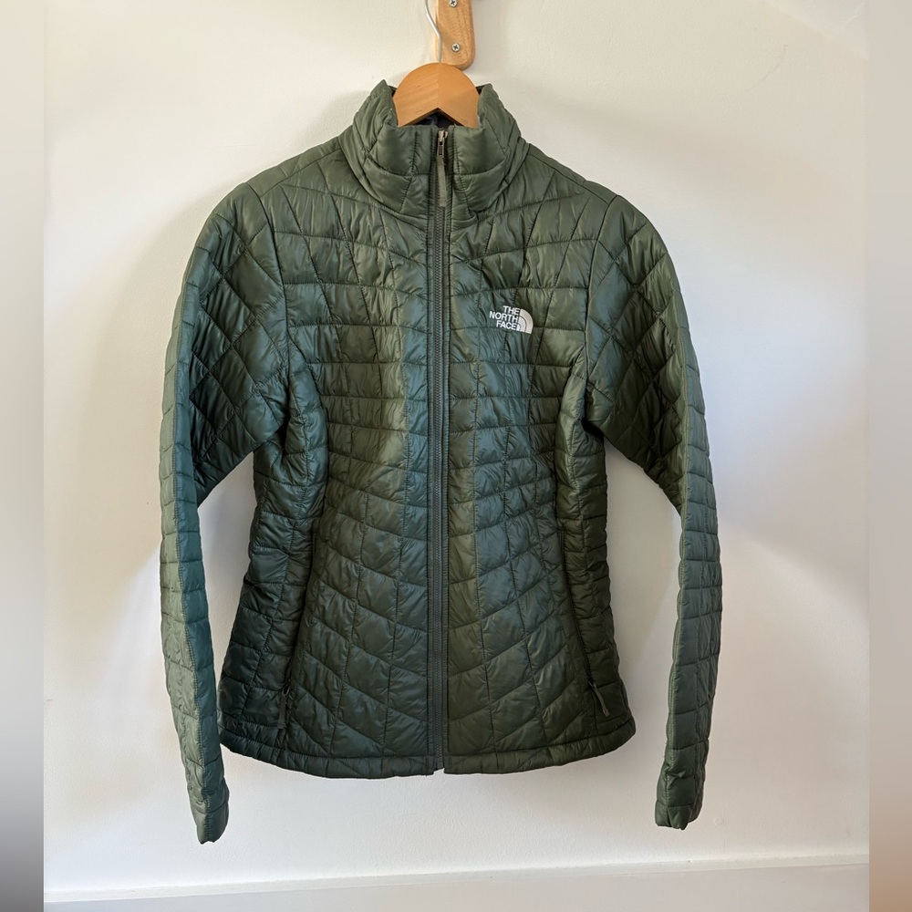 The North Face Women's Olive Quilted Puffer Jacket
